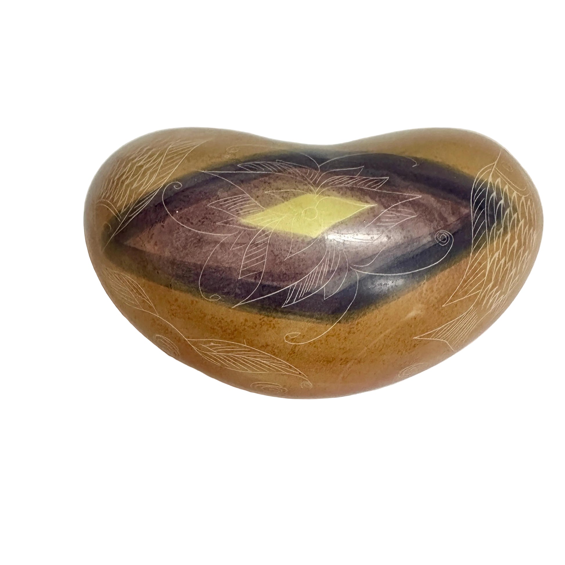 Vintage Soapstone Trinket Jewelry Box from OffCenterModern