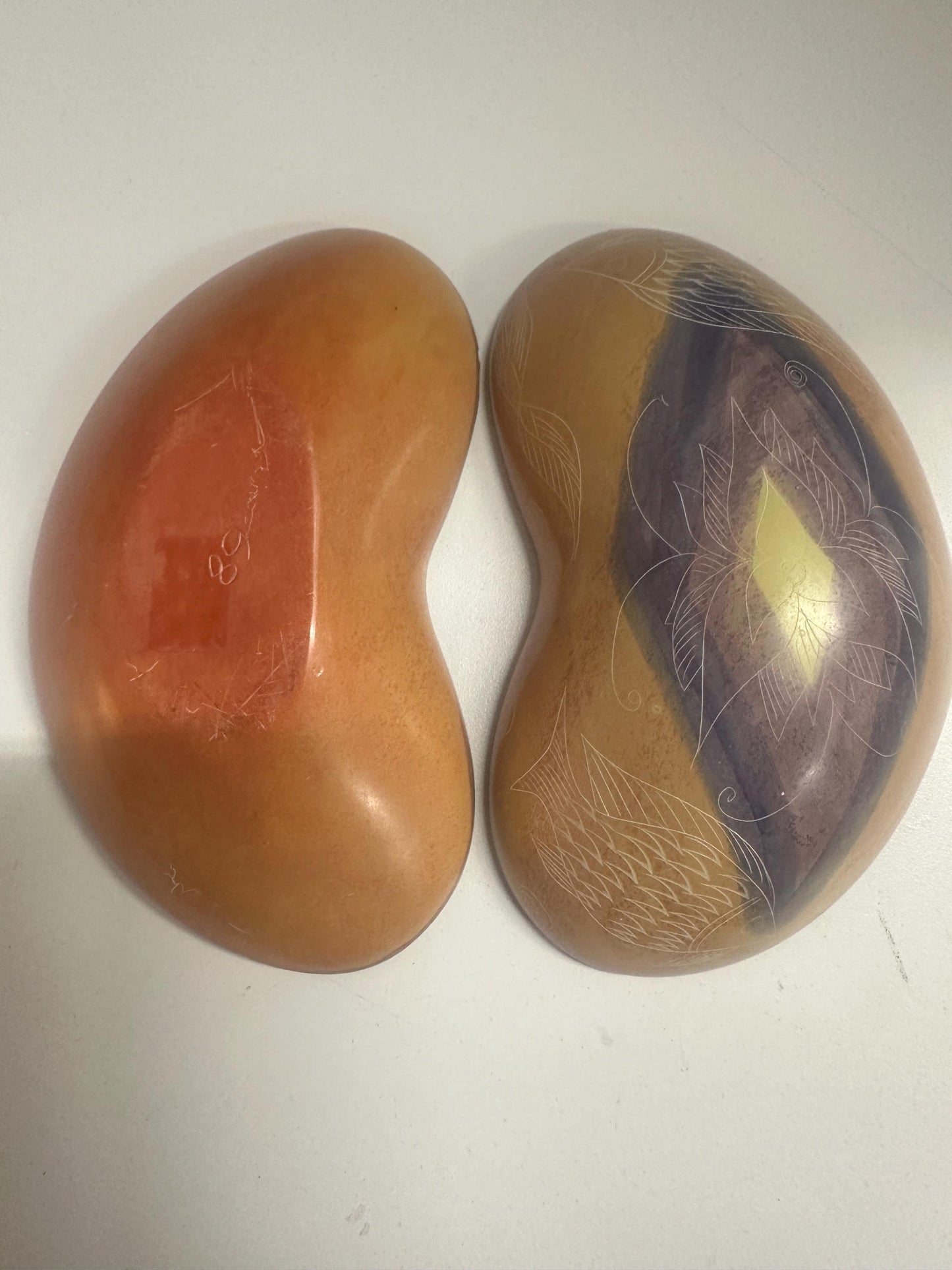 Vintage Soapstone Trinket Jewelry Box from OffCenterModern