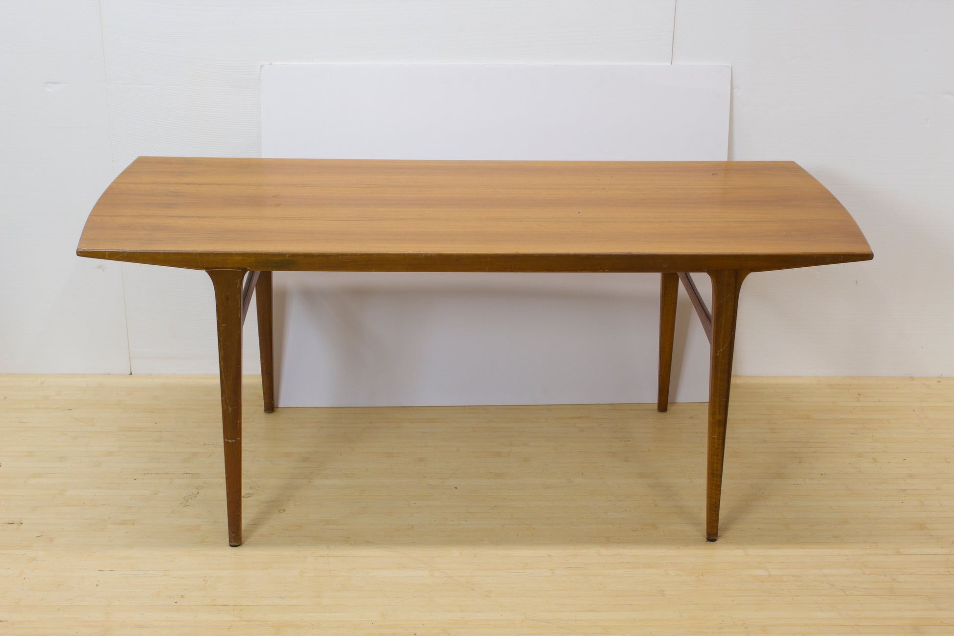 Mid-century modern elegant wood side table