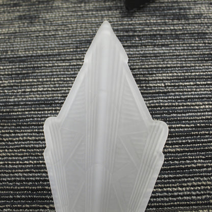 Polished Brass Art Deco Wall Sconce with Frosted Glass Shade