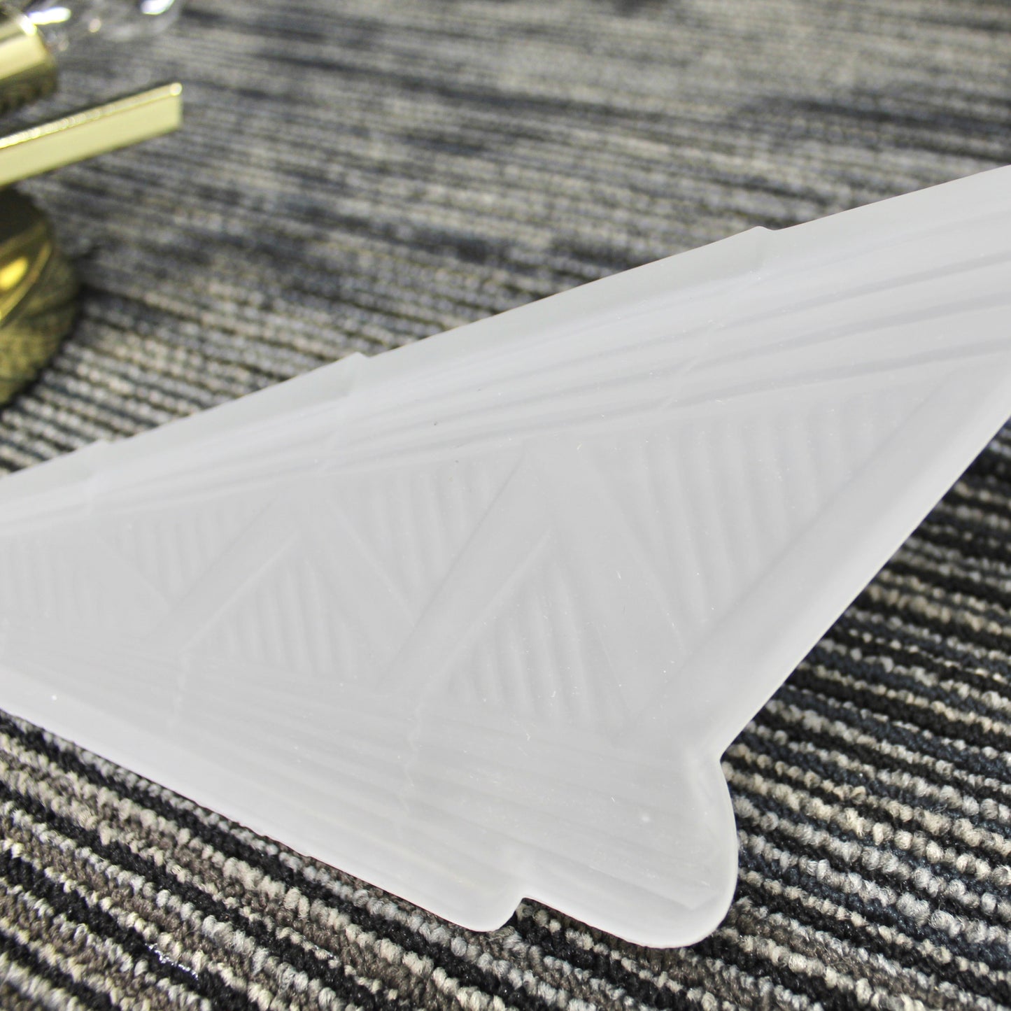 Polished Brass Art Deco Wall Sconce with Frosted Glass Shade