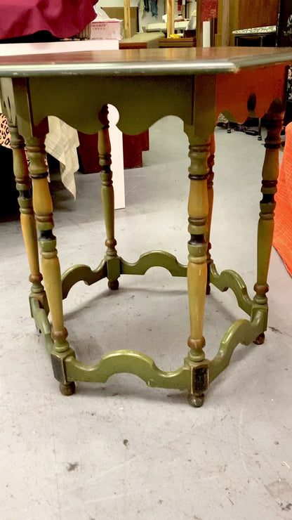 Mahogany and Walnut Aesthetics Movement Lamp Table - by St. Johns Tables