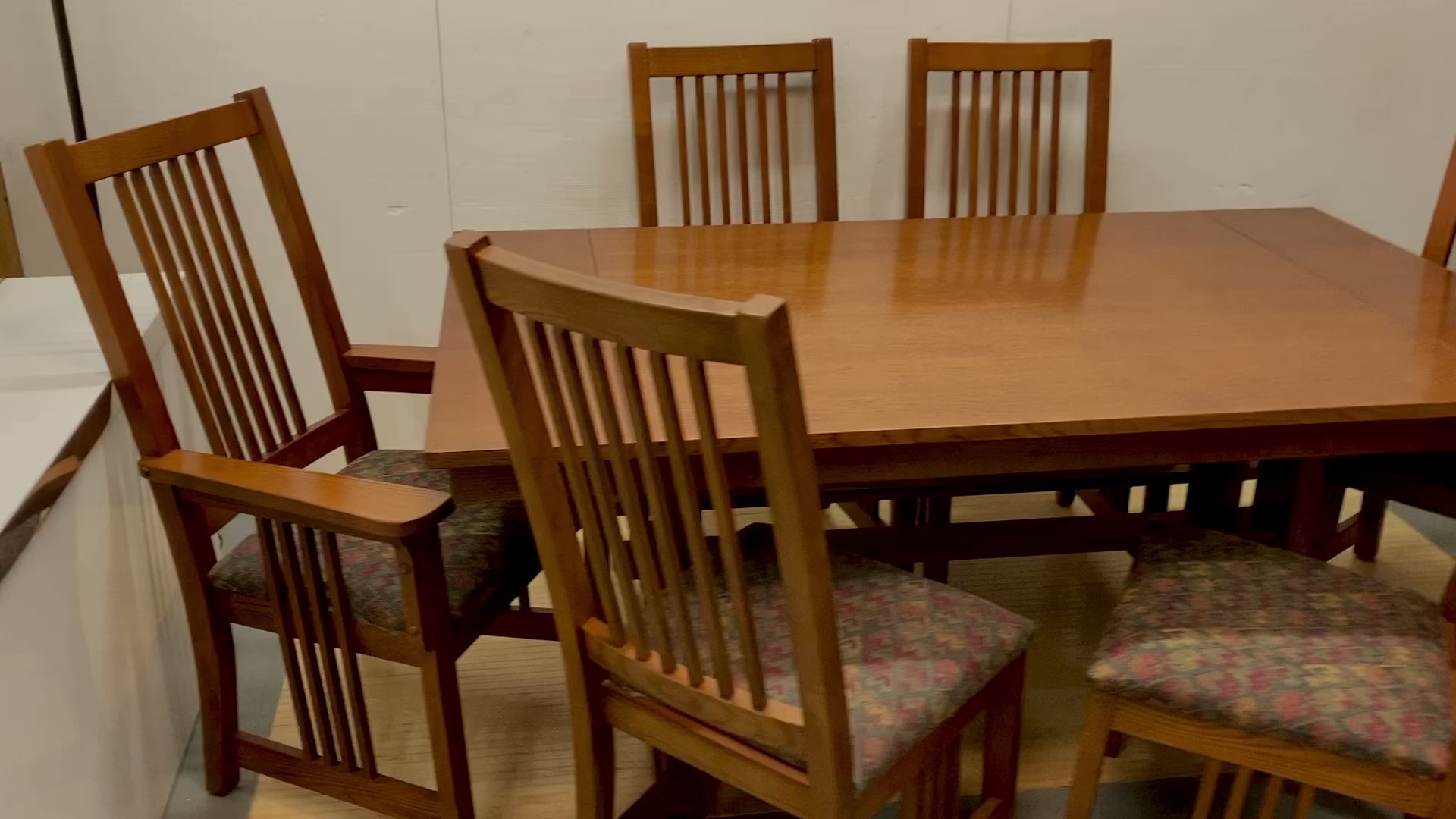  Solid Oak Dining Table and Chairs