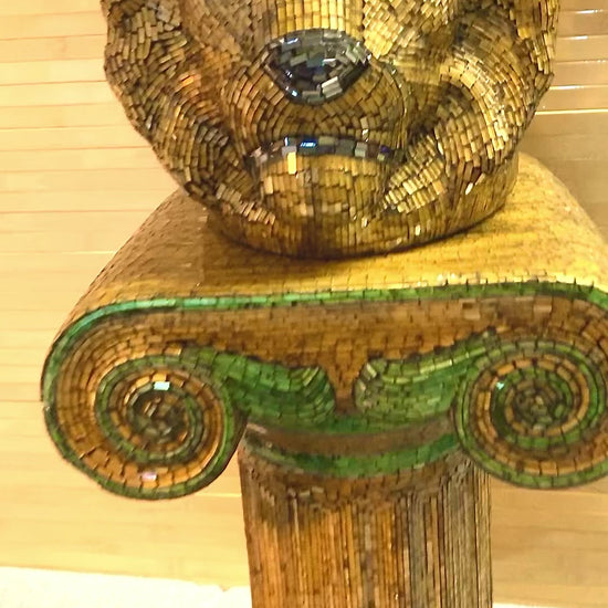Lion's Head Planter and Stand