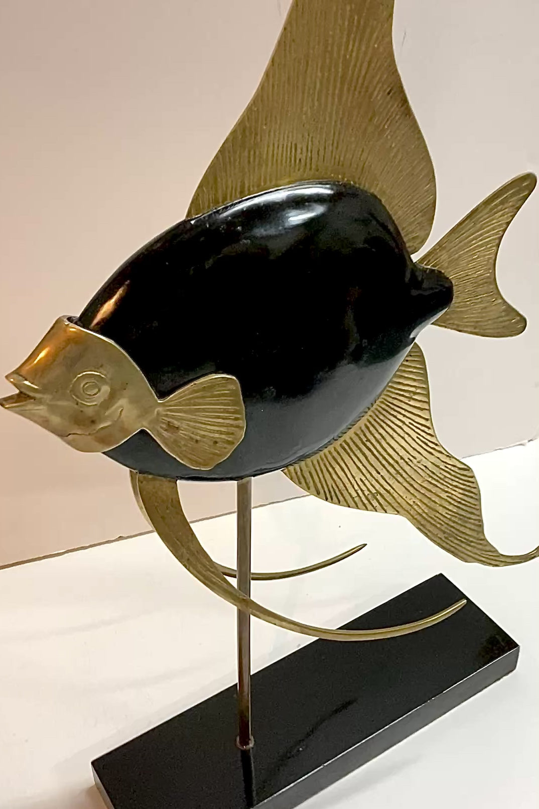 1970s Frederick Cooper Angel Fish Sculpture