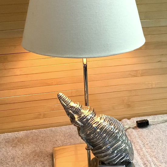 Chrome Nautilus Table Lamp