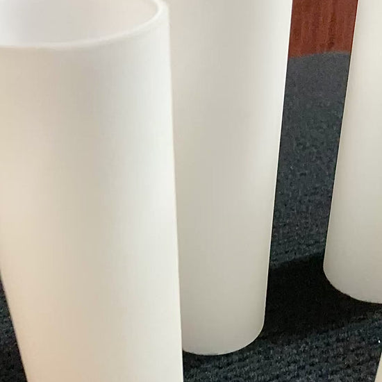 Frosted Glass Candle Covers Candelabra| Set of 6