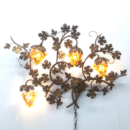 Superior 20th Century Sconces, Fixtures like thisHigh Glass Grapes Wall Light on Sculptural Vine from OffCenterModern