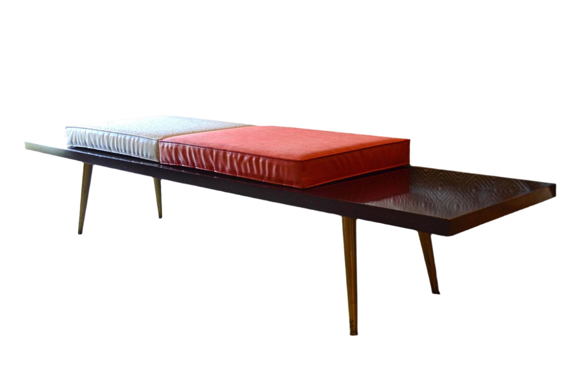 Robsjohn-Gibbings Extra-Long Bench with Cushions