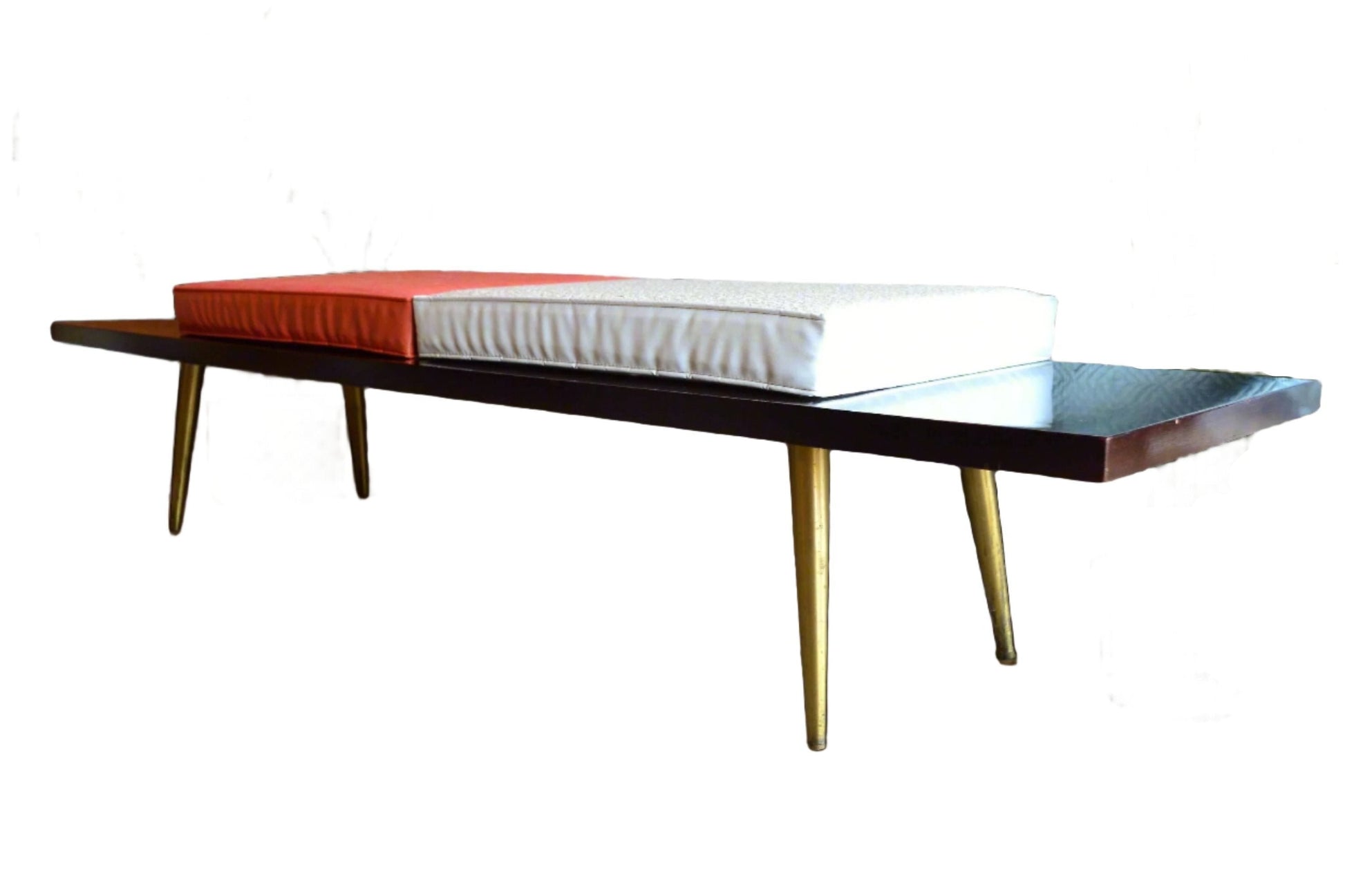 Robsjohn-Gibbings Extra-Long Bench with Cushions