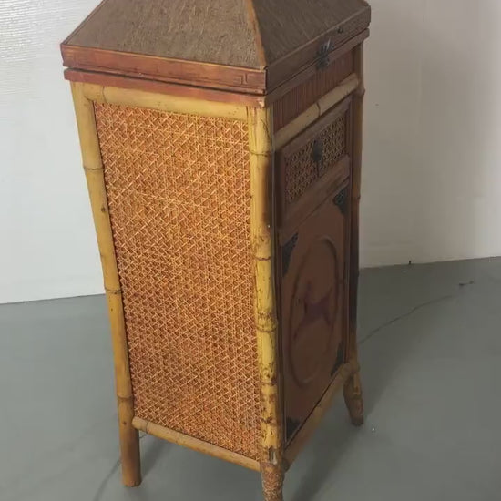 Bamboo Chiffonier | Hinged Top