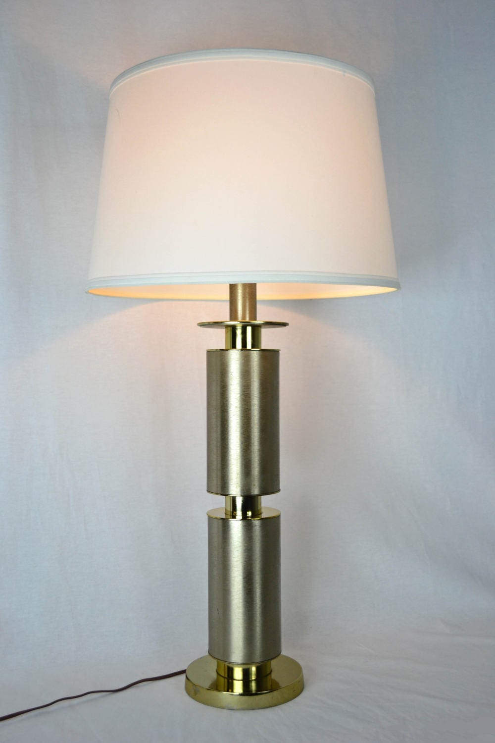 Brushed Stainless Cylinder Lamp by Laurel Lighting