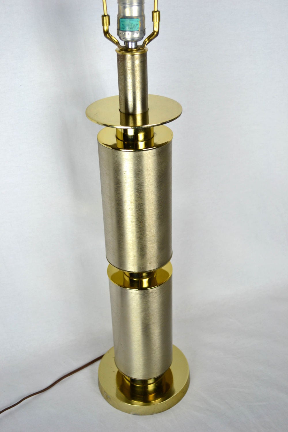 Brushed Stainless Cylinder Lamp by Laurel Lighting