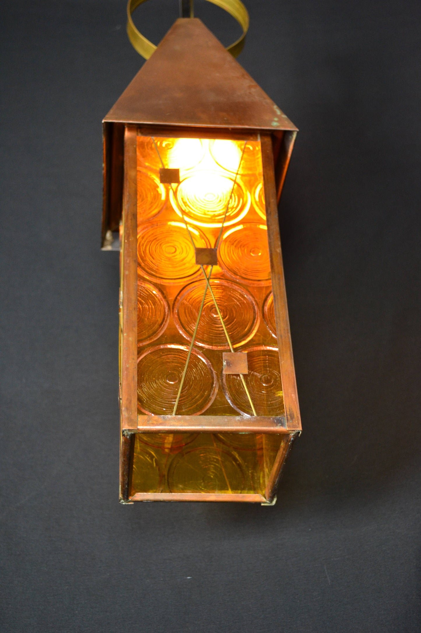 Copper Lantern Pendant Light