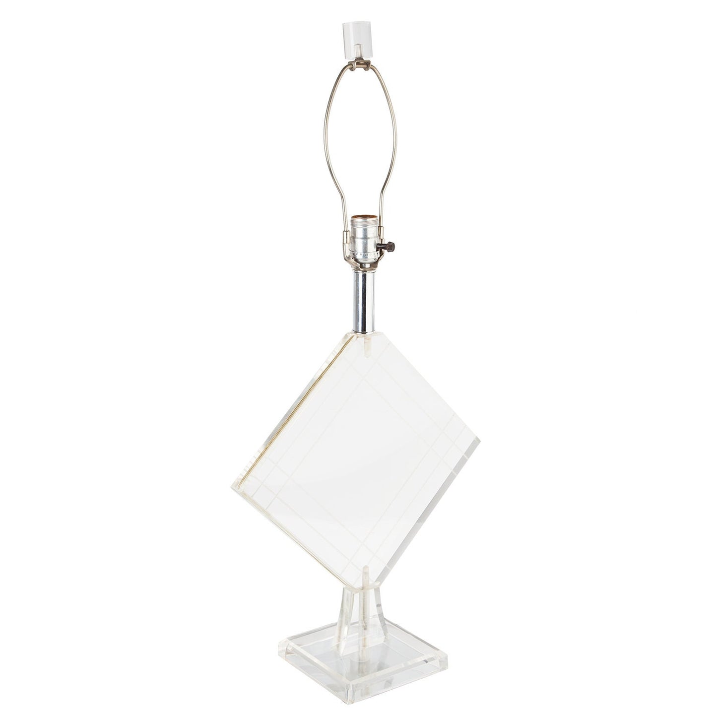 Thin Lucite Table Lamp