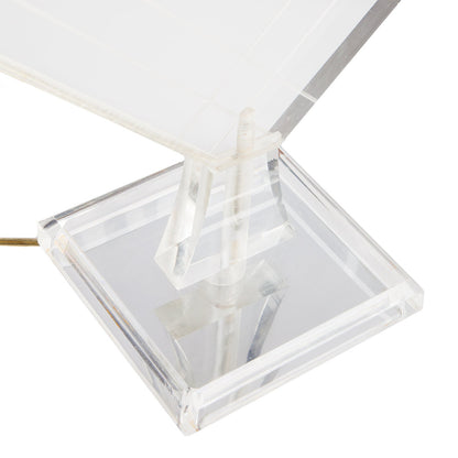 Thin Lucite Table Lamp