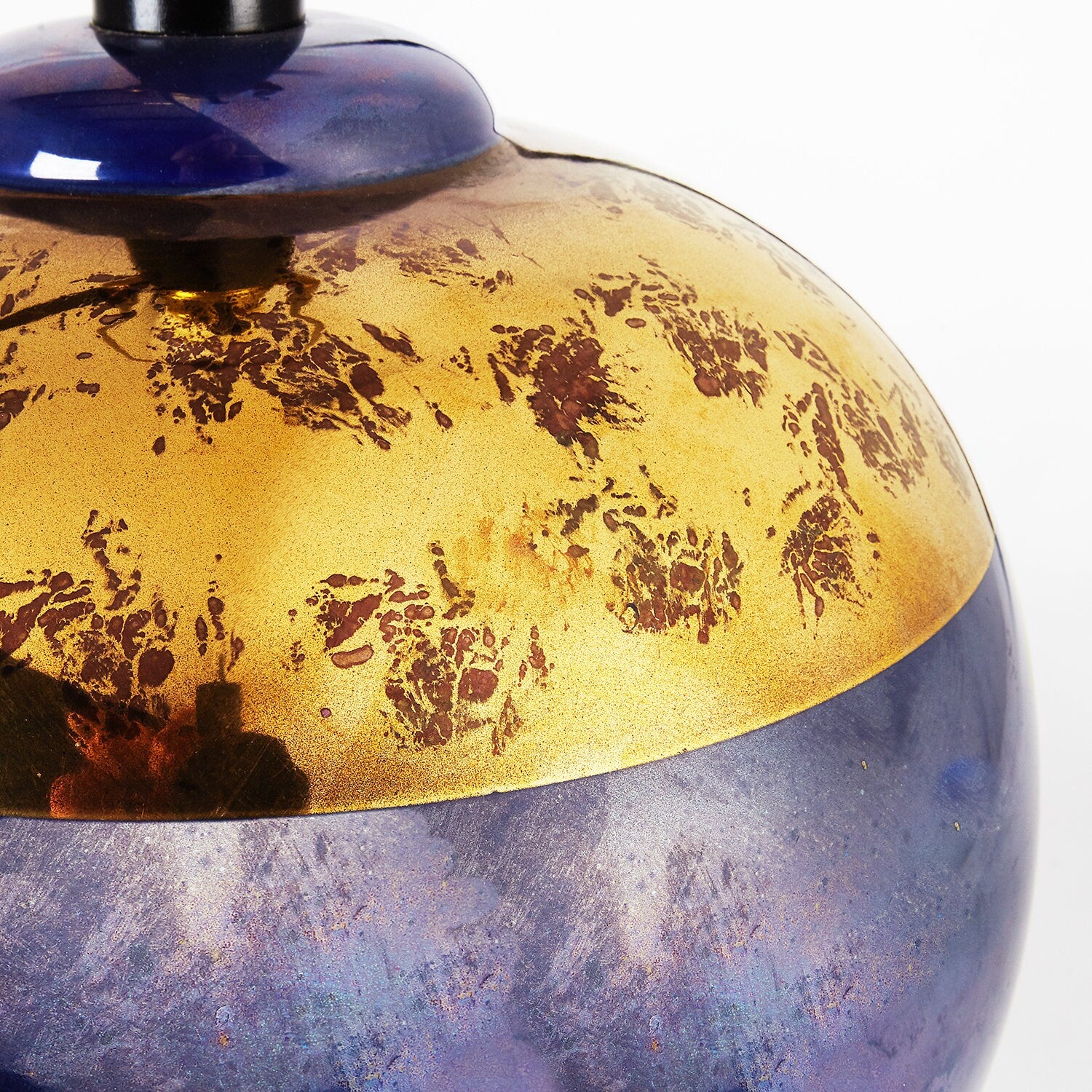 Superior Table Lamps Cool Blue Irredescent Porcelain Table Lamps | Pair from SHOPNAME]