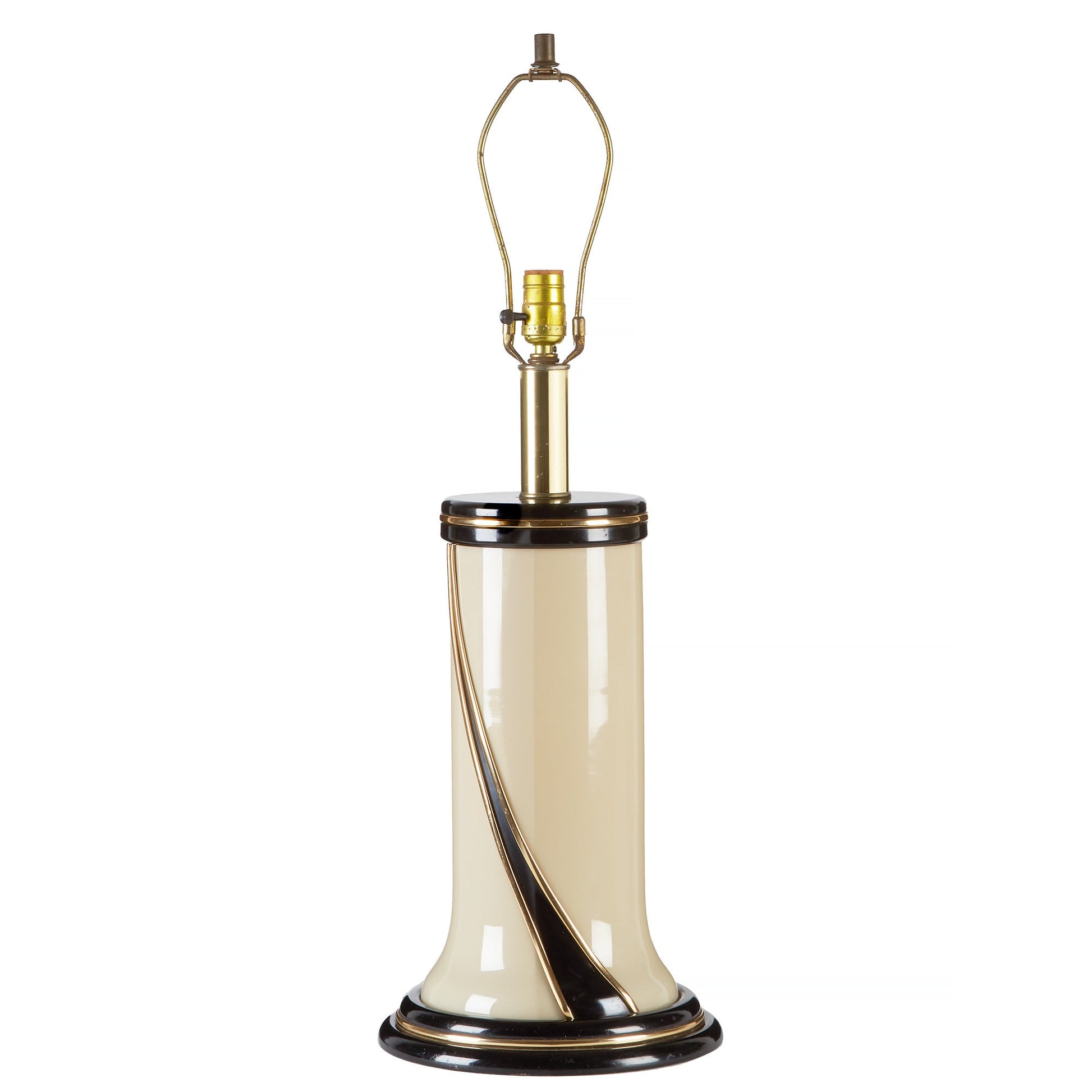 Ivory Glass Table Lamp