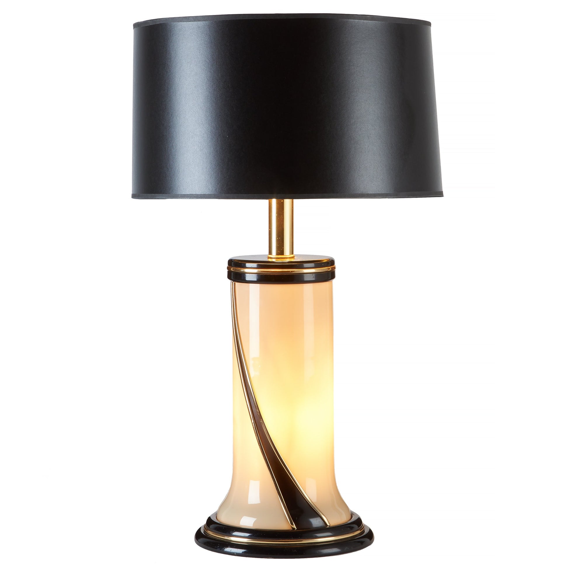 Ivory Glass Table Lamp