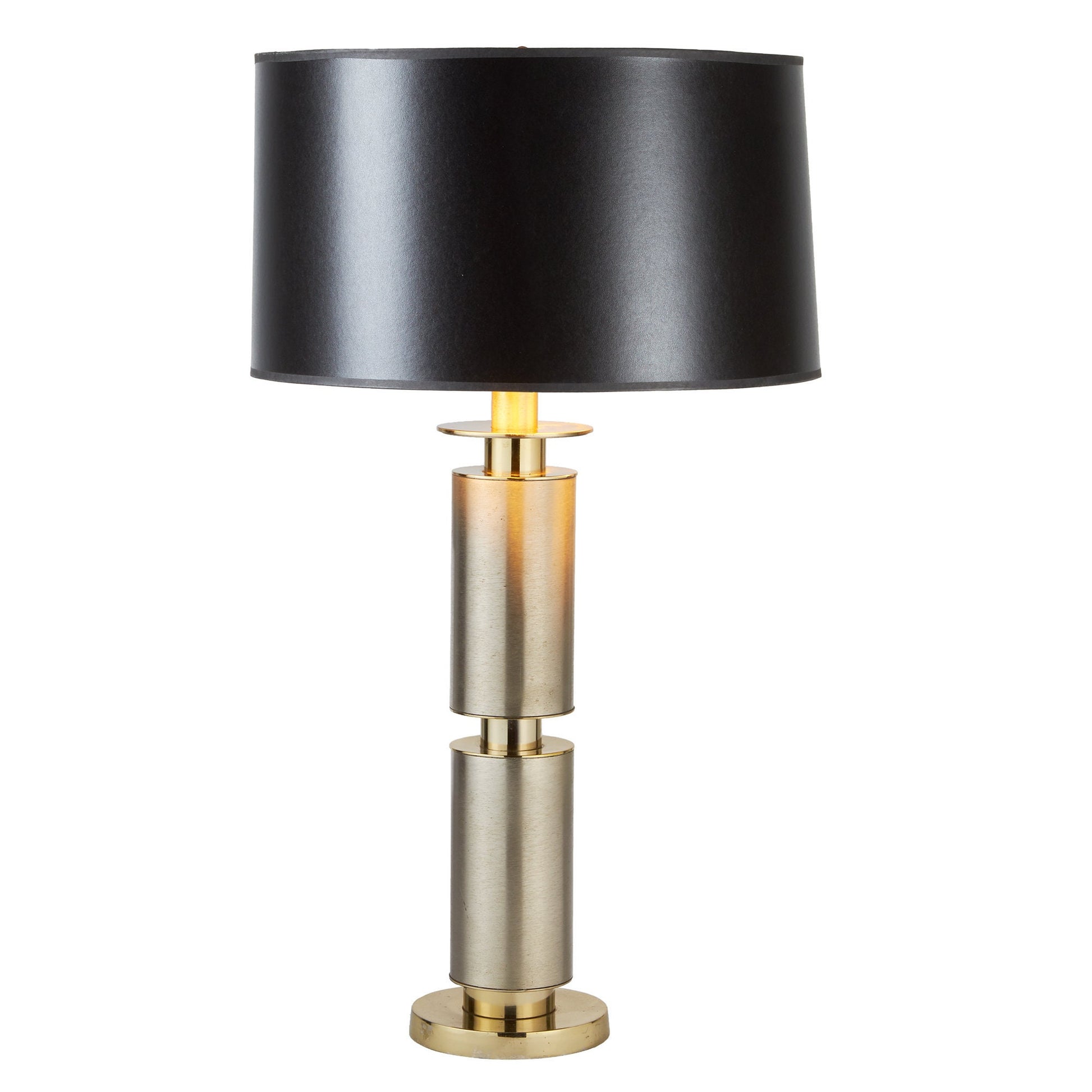 Brushed Stainless Cylinder Lamp by Laurel Lighting
