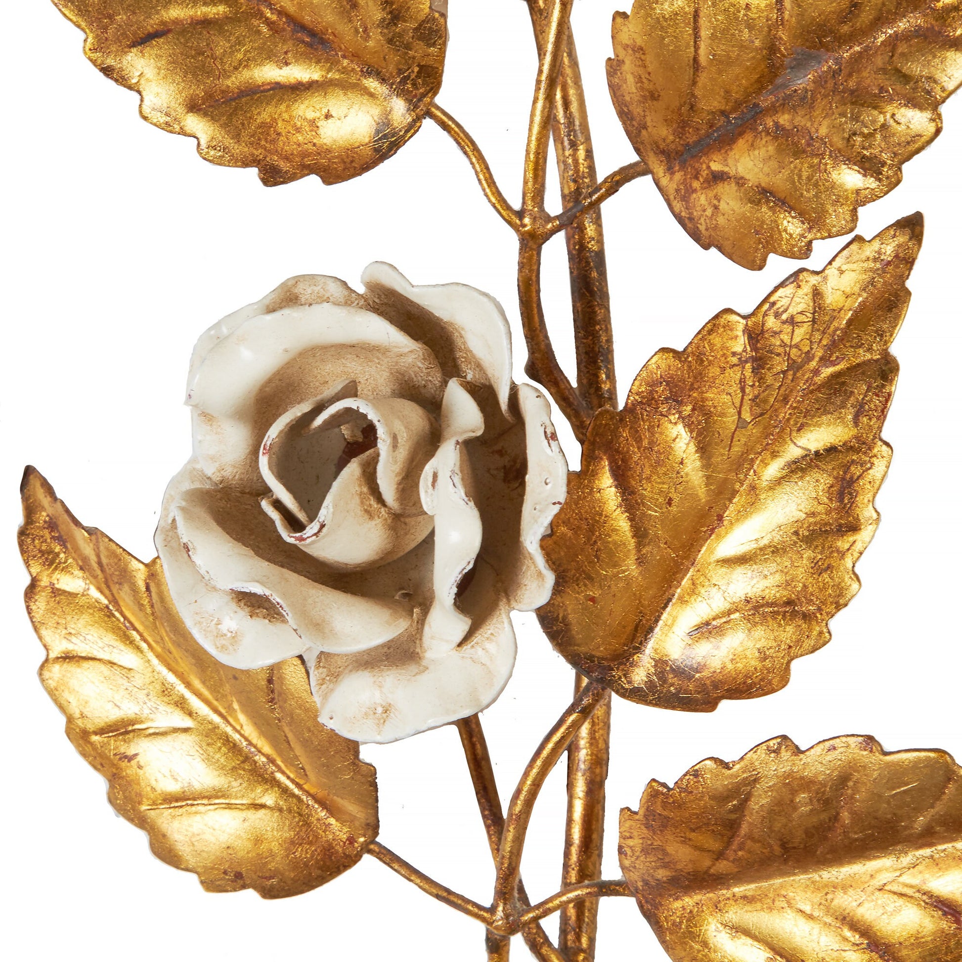 White Roses | Gilt Wall Sculpture | Italy