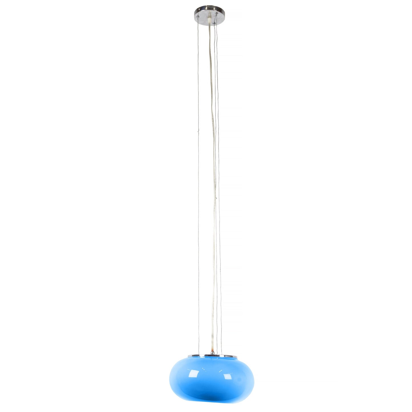 Petite Blue Glass Pendant Light