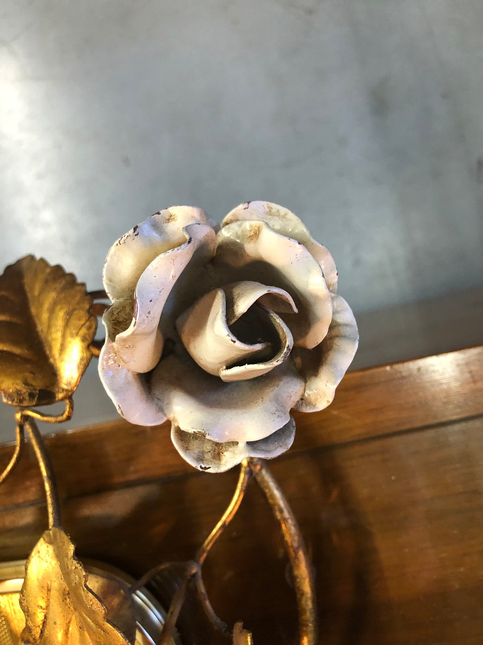 White Roses | Gilt Wall Sculpture | Italy