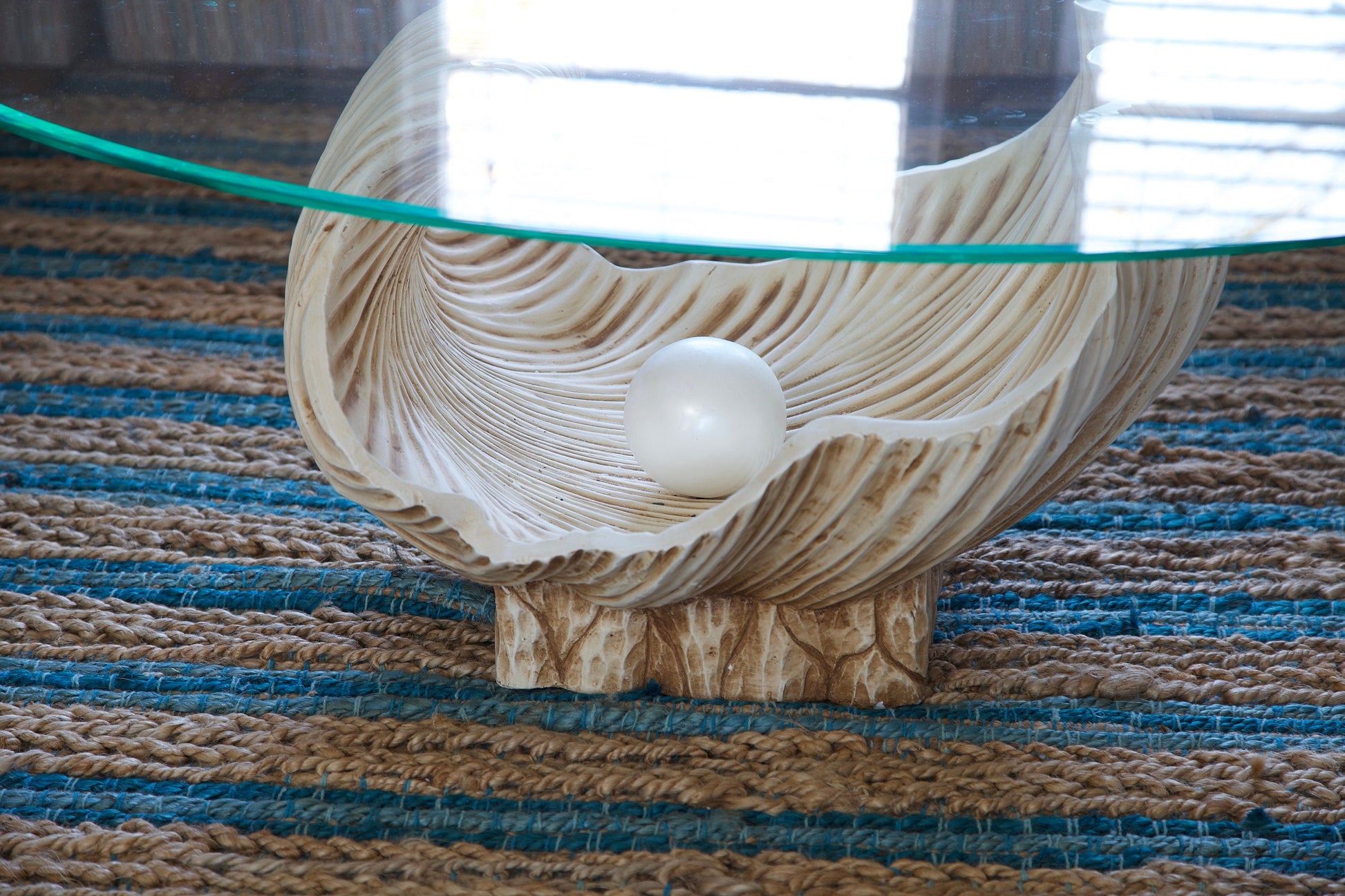 Clamshell & Pearl Sculptural Coffee Table