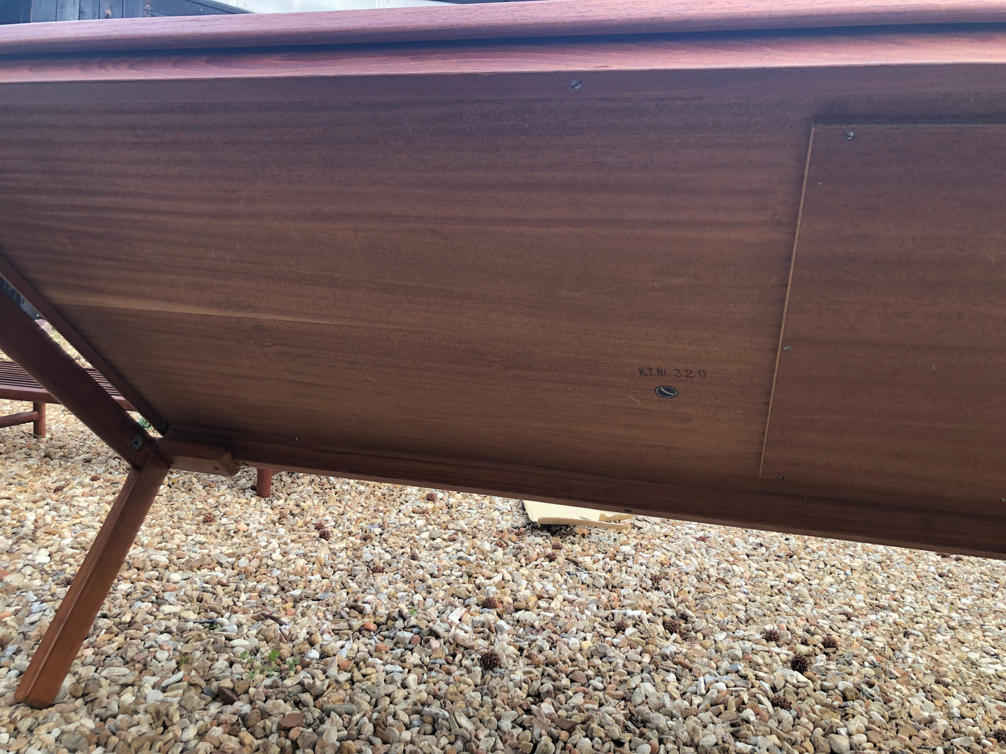Large Teak & Tile Coffee Table By Bramin