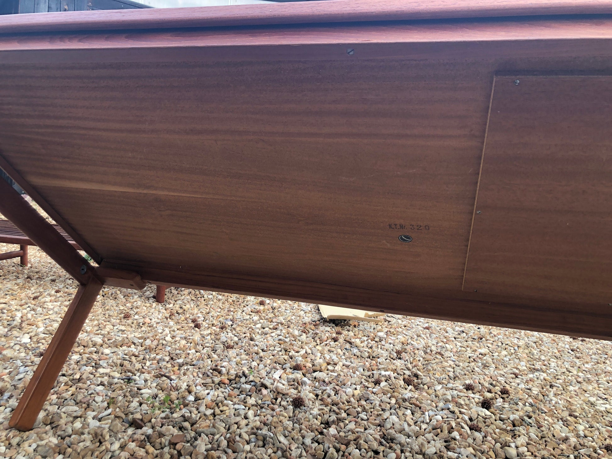 Large Teak & Tile Coffee Table By Bramin