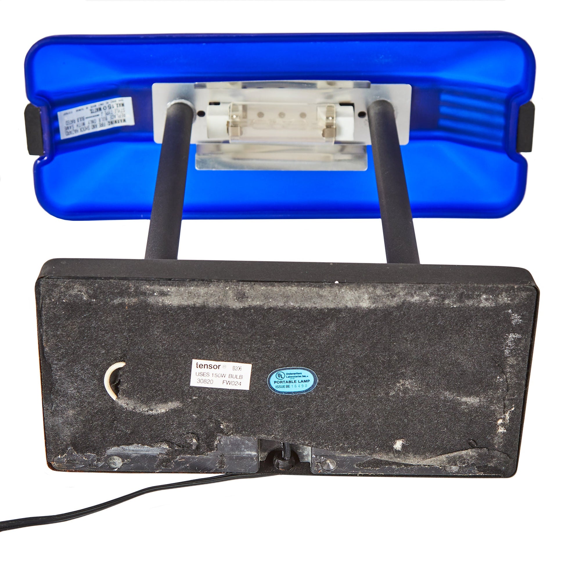Tensor Blue Glass Bankers Lamp