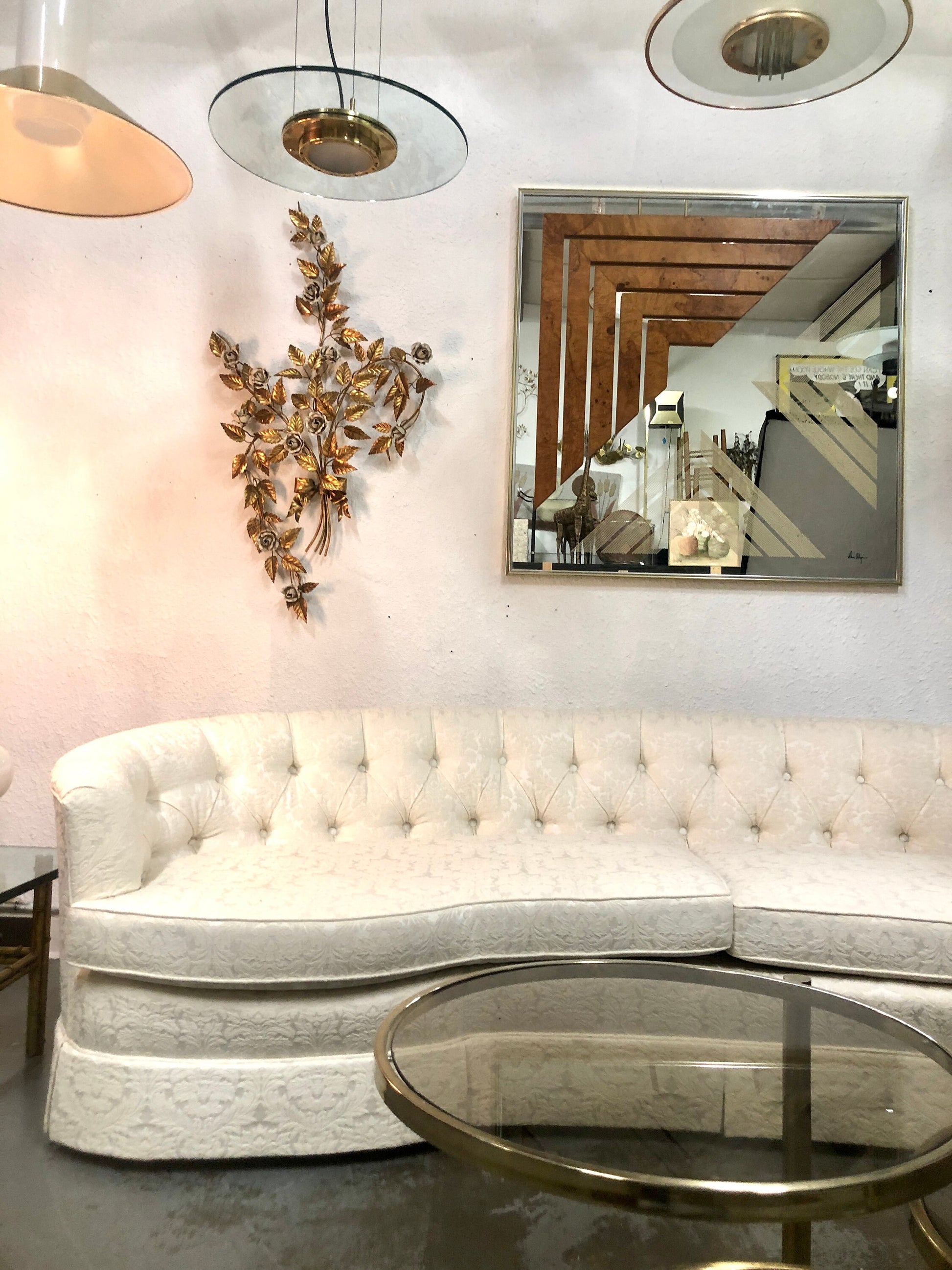 White Roses | Gilt Wall Sculpture | Italy