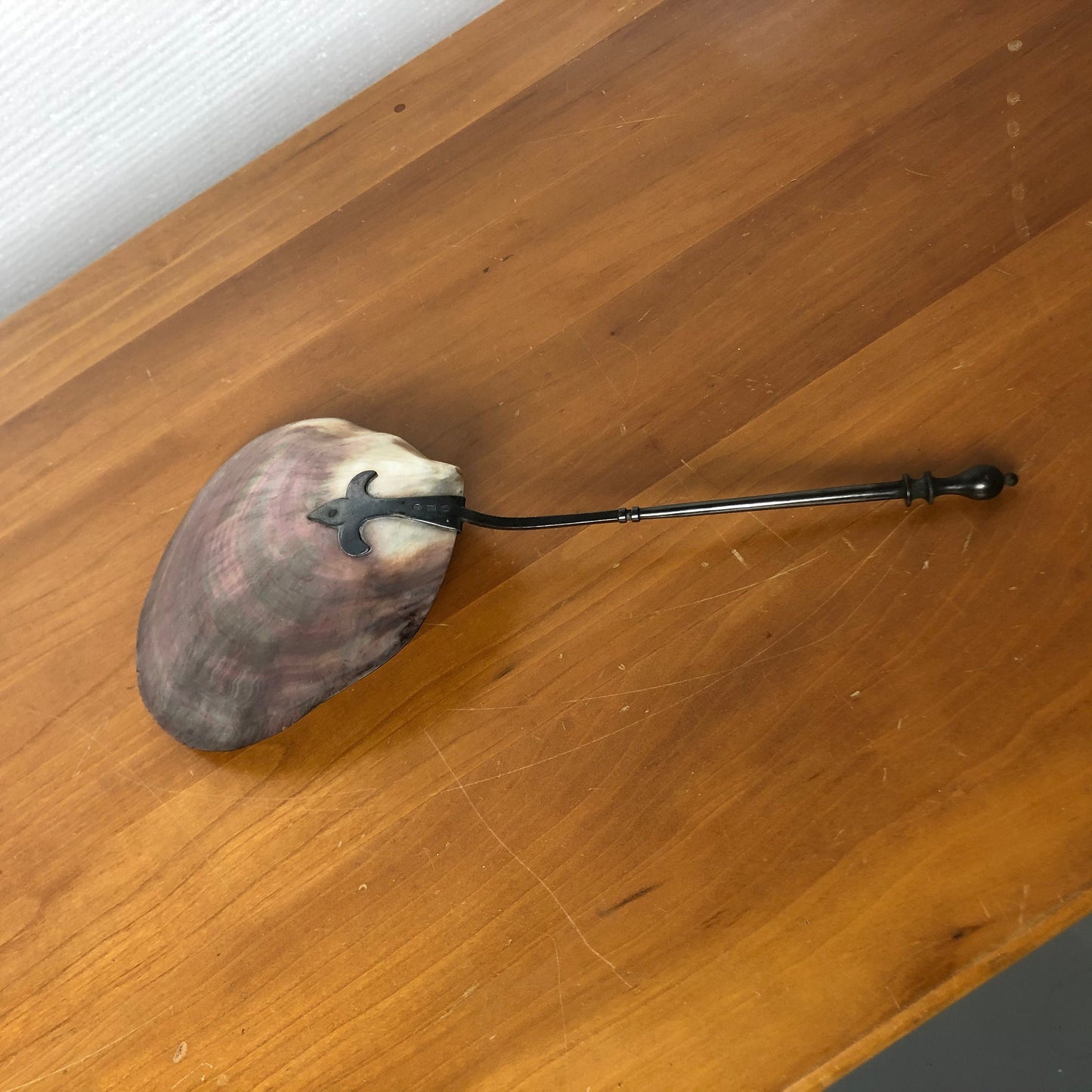 Seashell Spatula with Pewter Handle