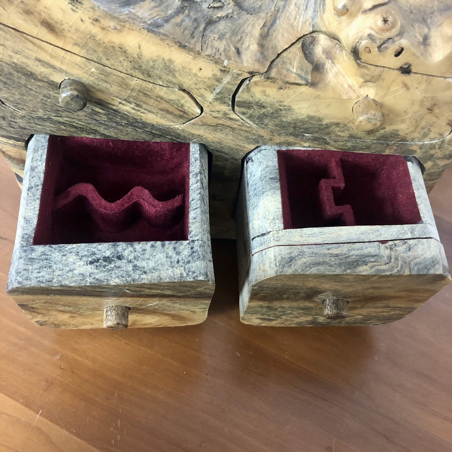Burlwood Trinket Box | Artist Signed