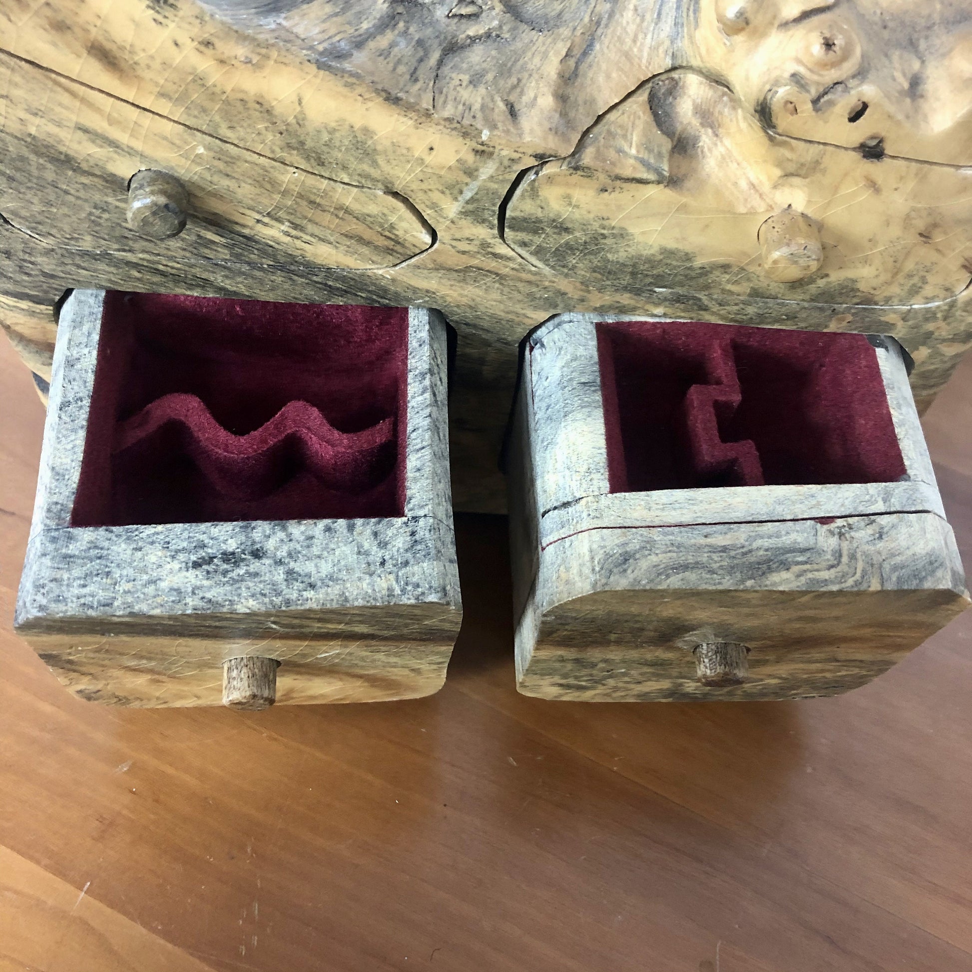 Burlwood Trinket Box | Artist Signed