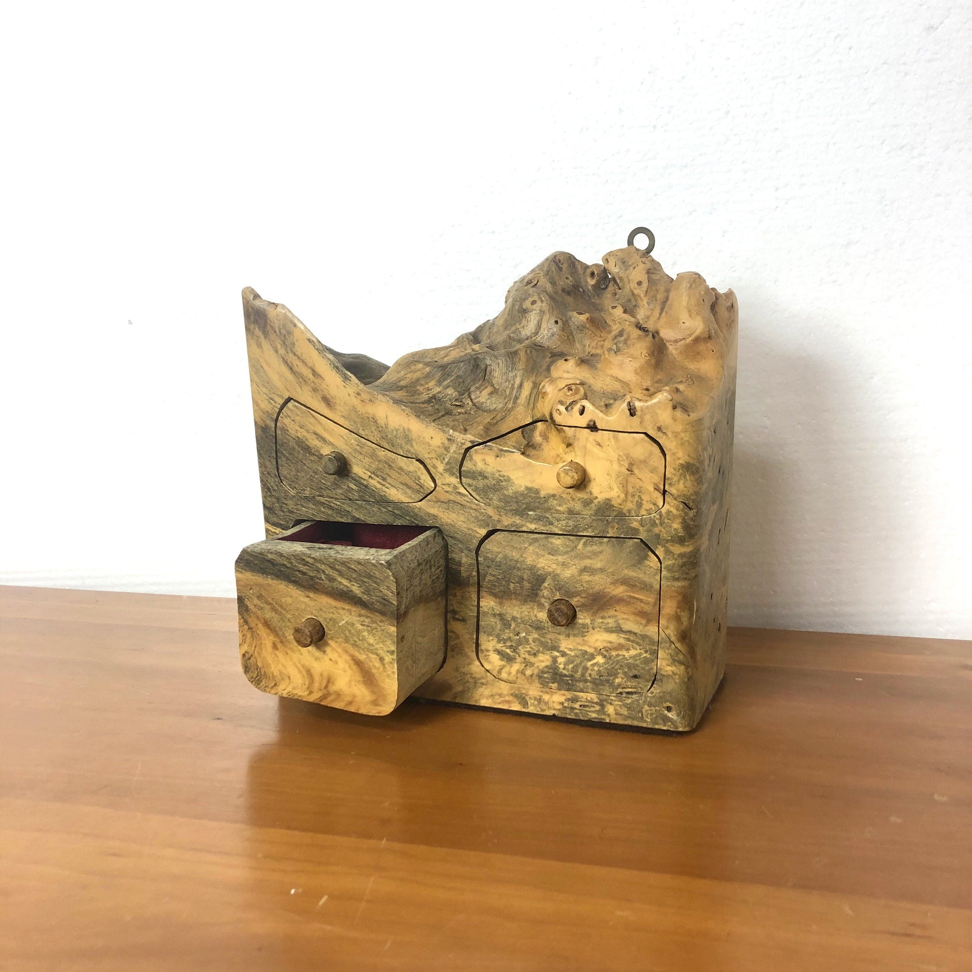 Burlwood Trinket Box | Artist Signed