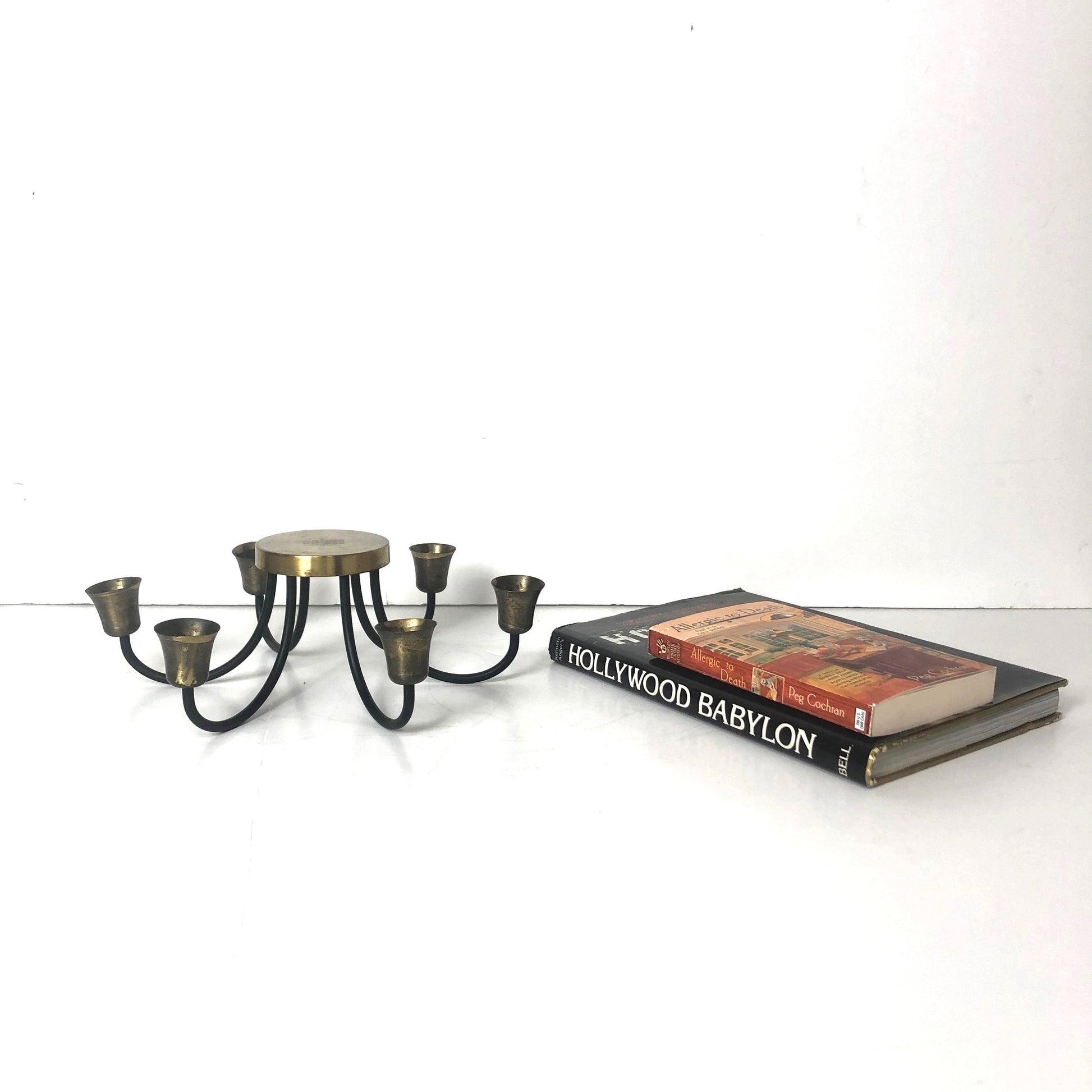 Round Candelabra | Brass & Iron | 6 Arms