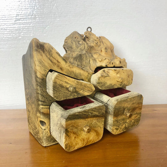 Burlwood Trinket Box | Artist Signed