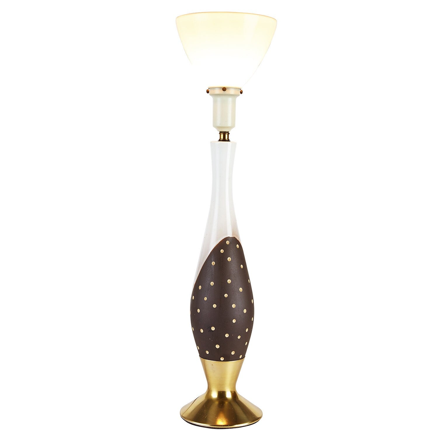 Tall Porcelain Polka Dot Table Lamp