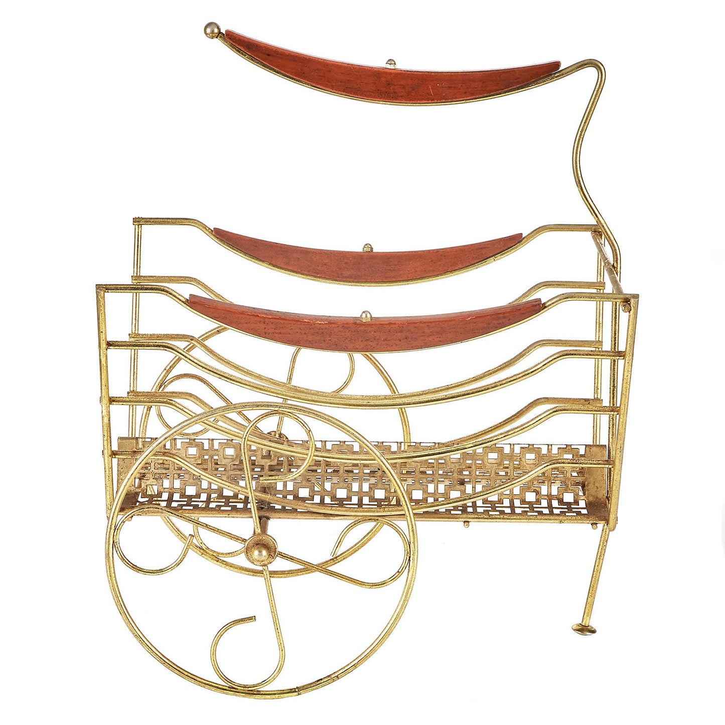 Brass Magazine Holder | Book Cart 