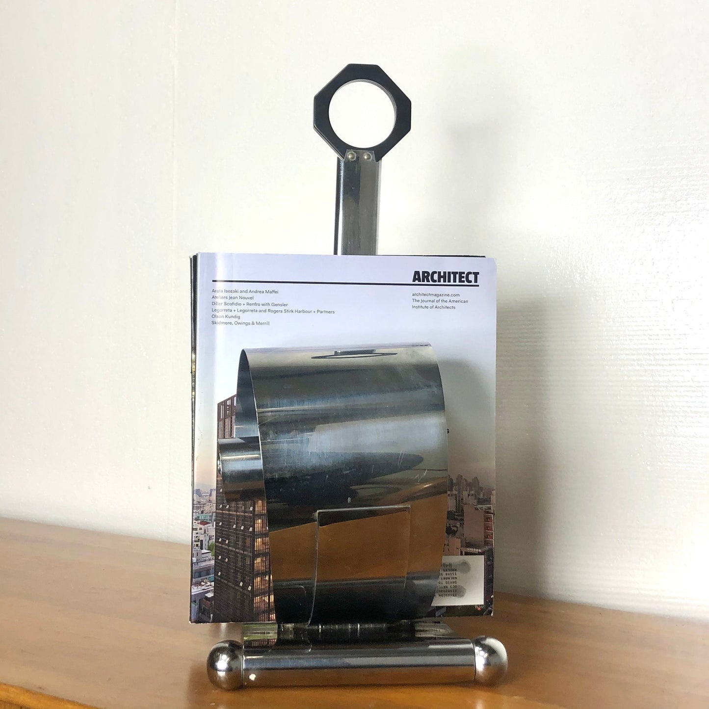 Midcentury Modern Magazine Rack | Norman Bel Geddes