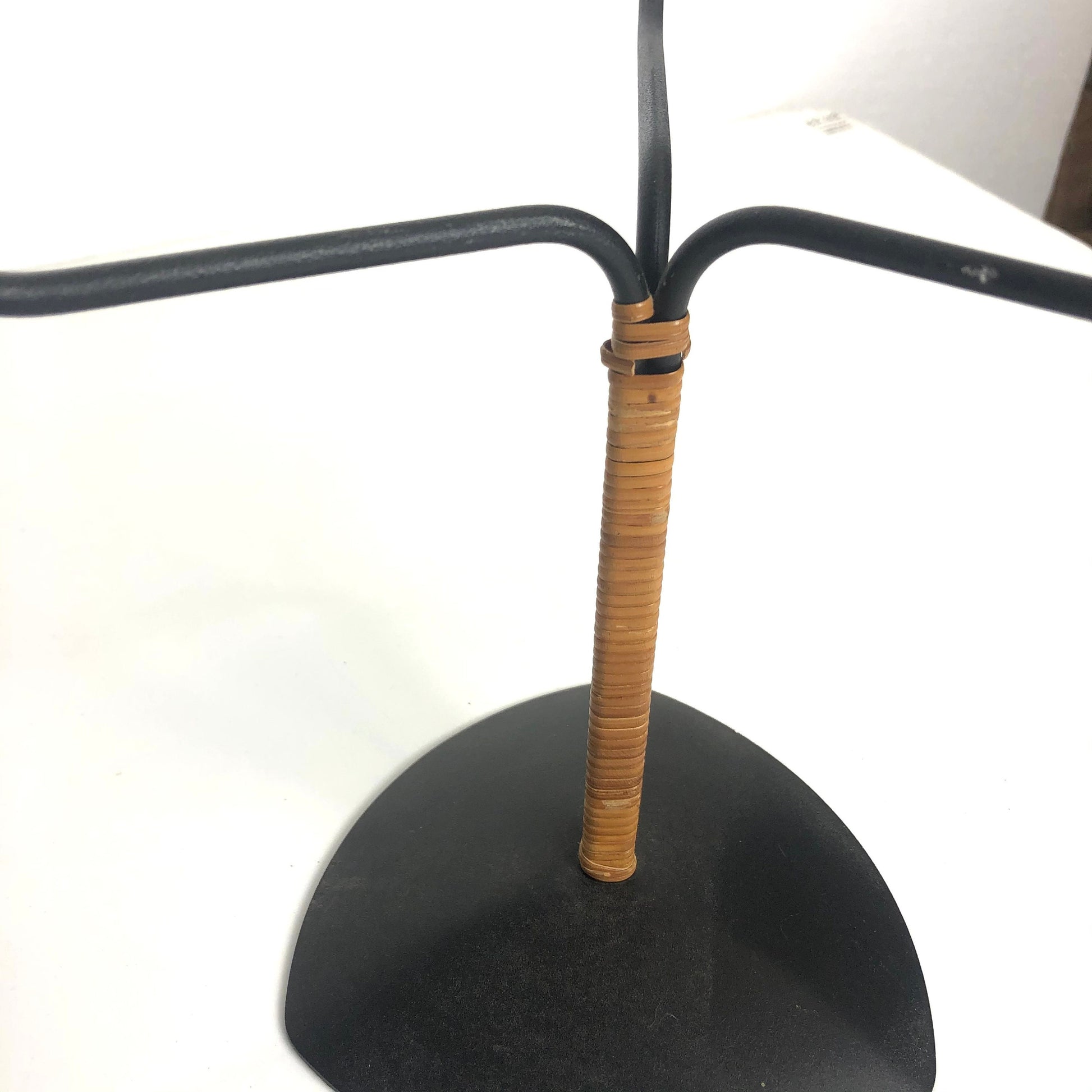 Bamboo Wrapped Iron Candelabra