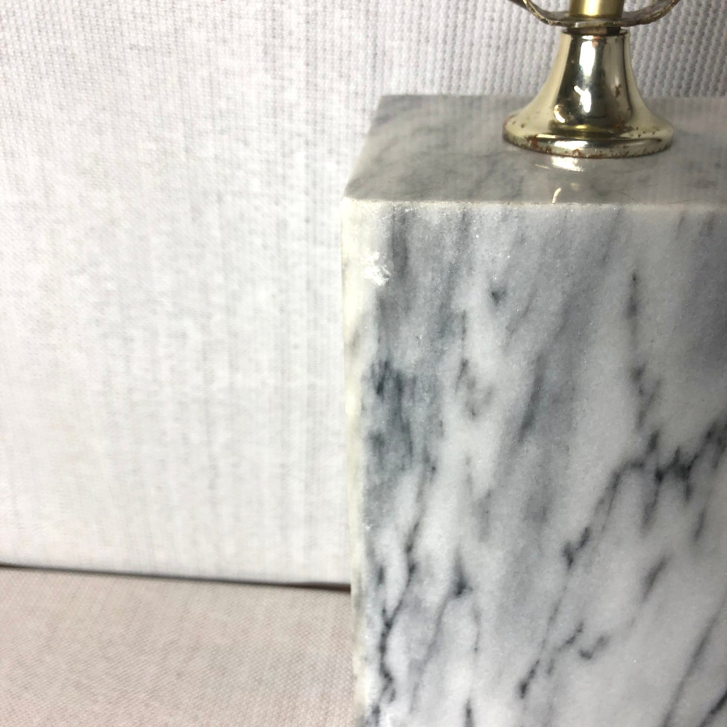 Marble Column Table Lamp