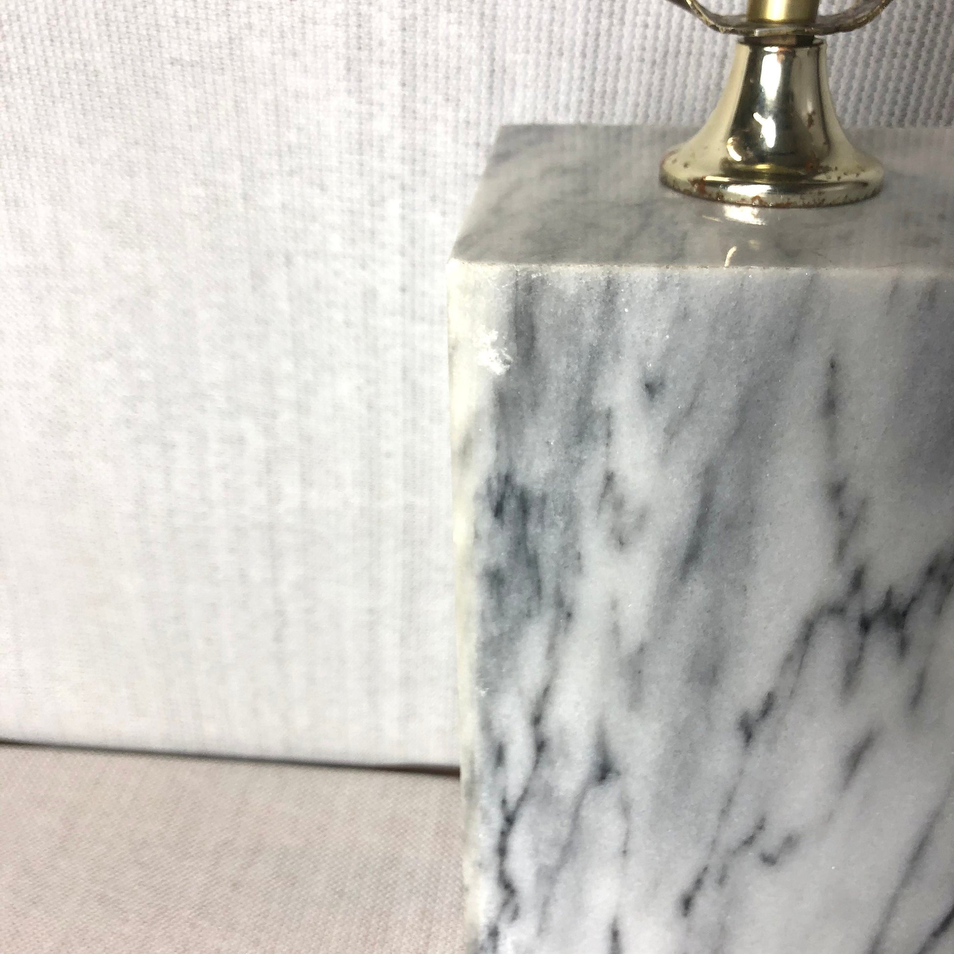 Marble Column Table Lamp