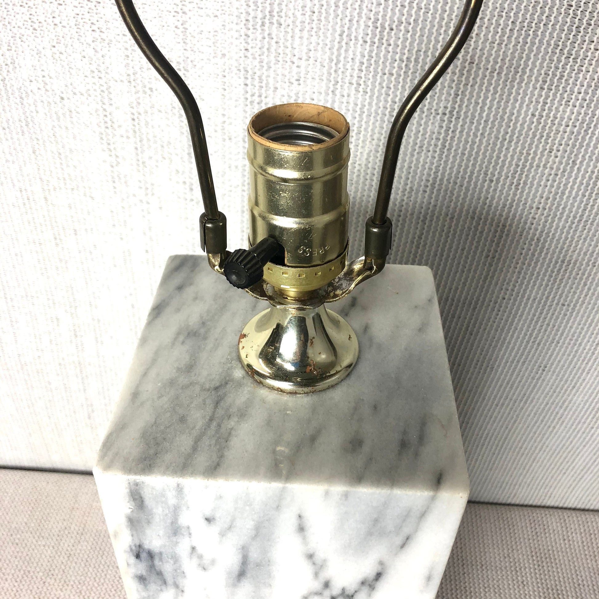 Marble Column Table Lamp