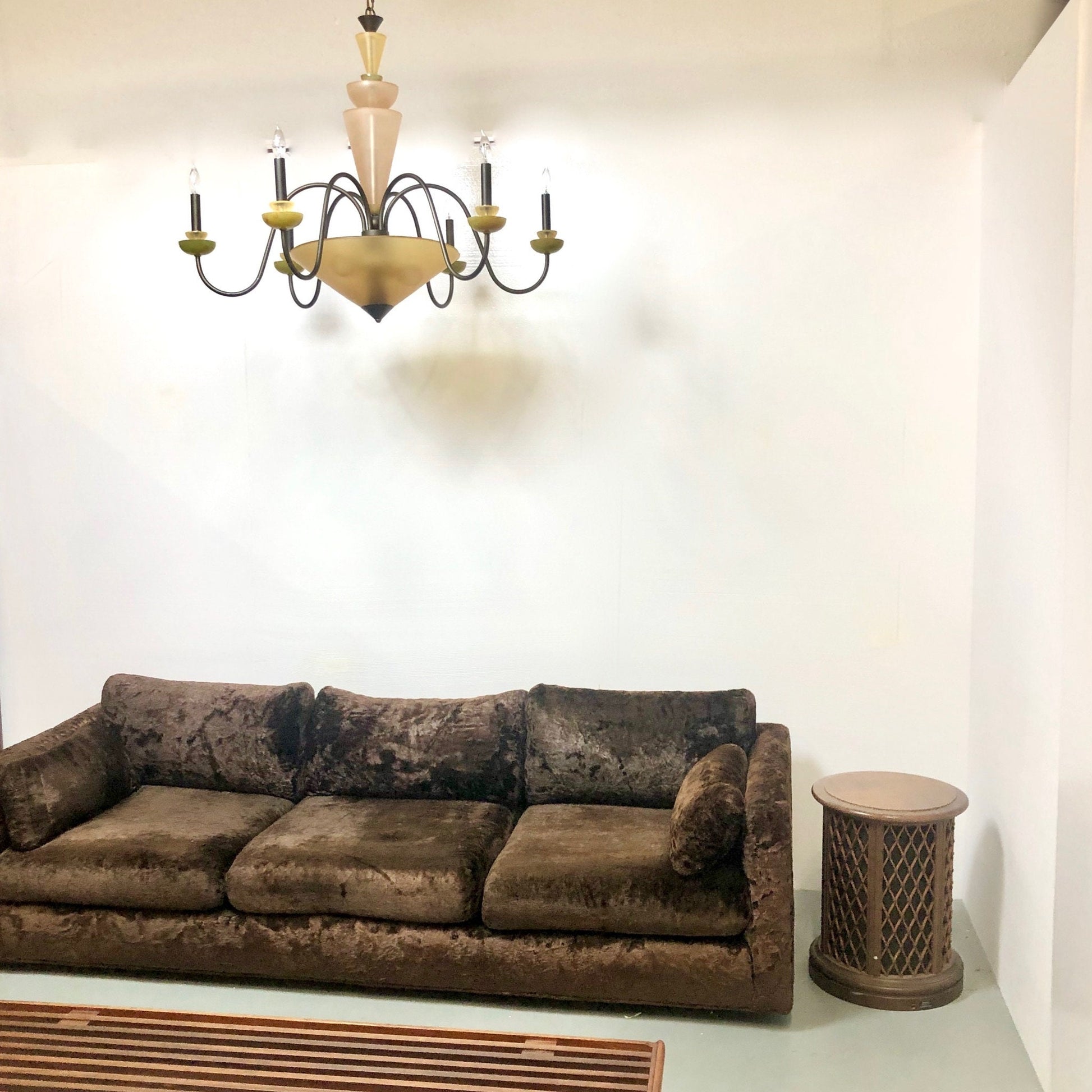 Huge Geometric Post Modern 6-arm Chandelier