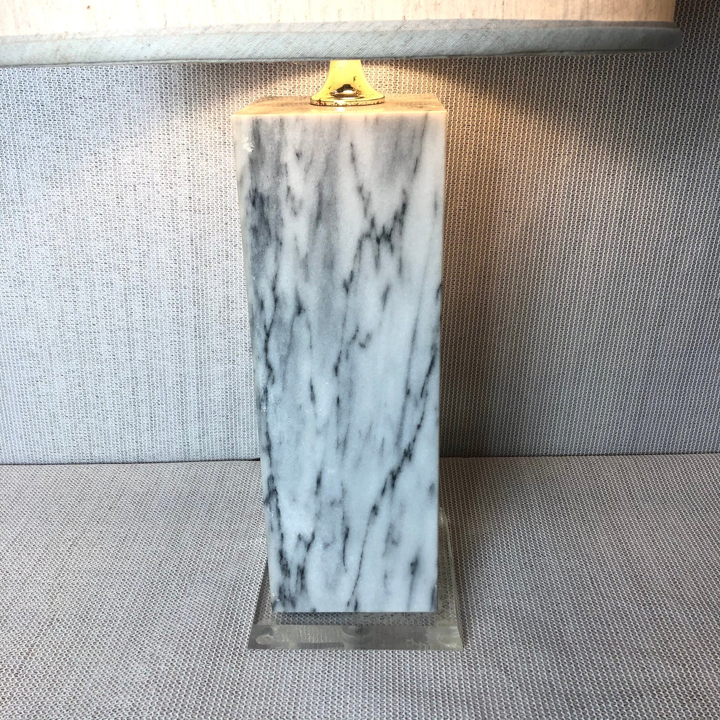 Marble Column Table Lamp