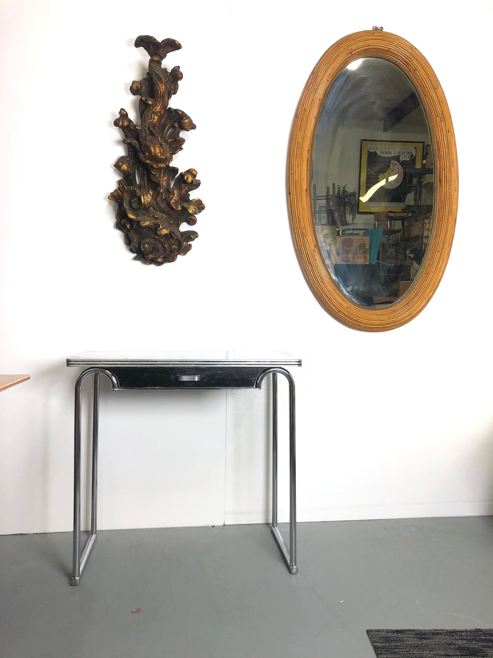 Large Vintage Koi Wall Planter