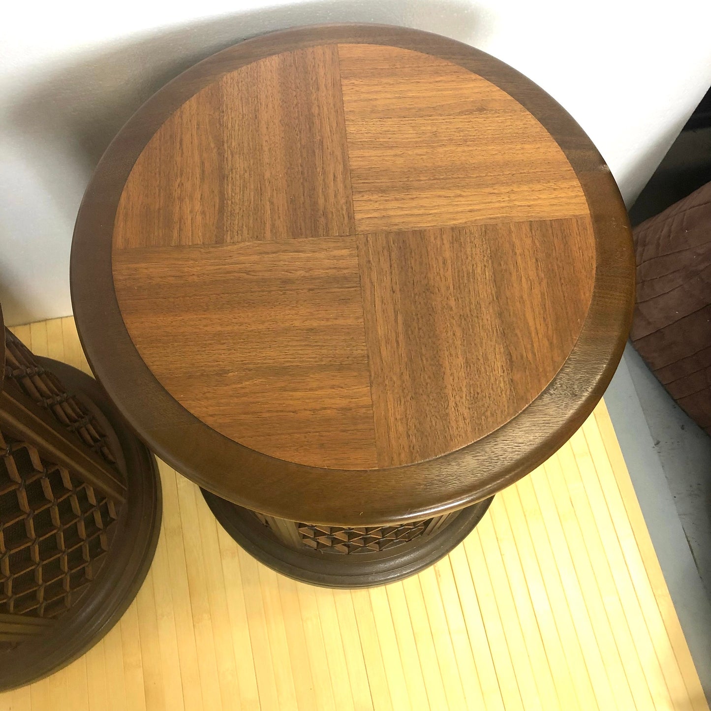 Vintage Pioneer Speaker End Tables | Pair