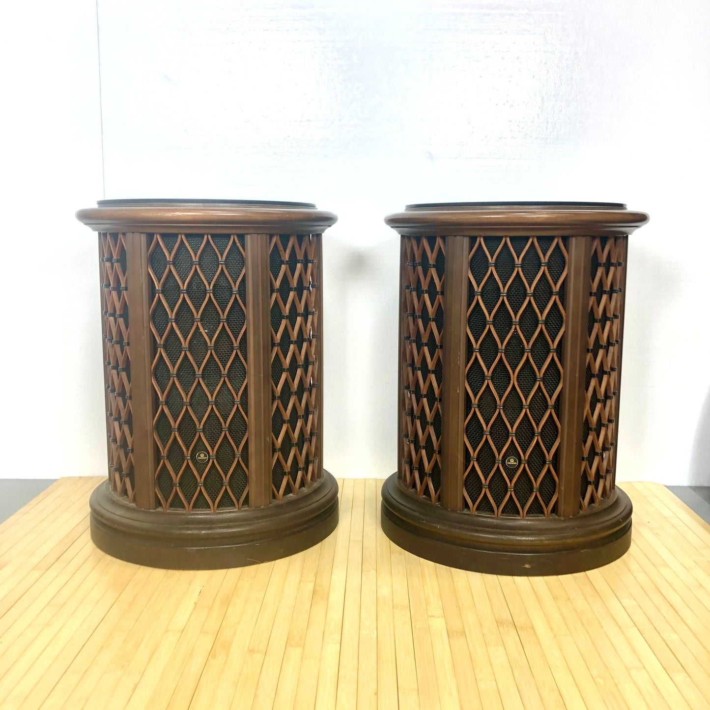 Vintage Pioneer Speaker End Tables | Pair